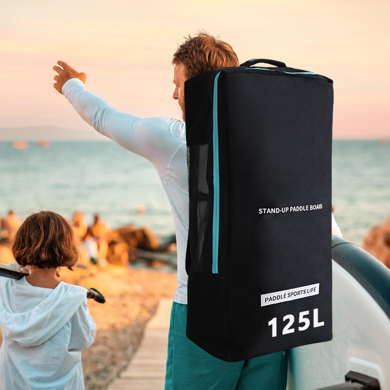 Fishing Kayak Paddle - 125L Paddleboard Backpack Surfboard Travel Bag