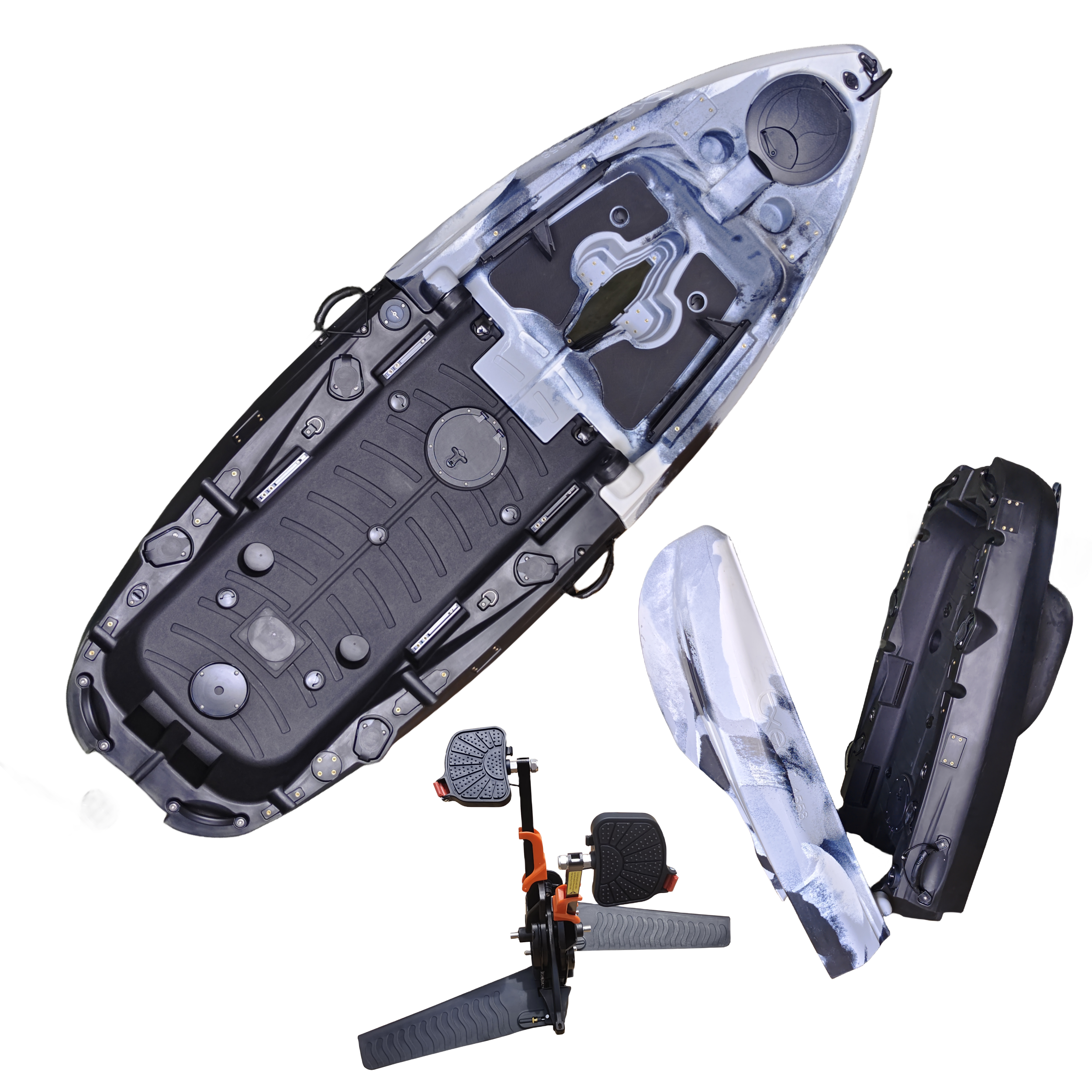 Plastic Kayak Pedal Kayak Fish - Fishing Kayak Seat recensione e prezzo
