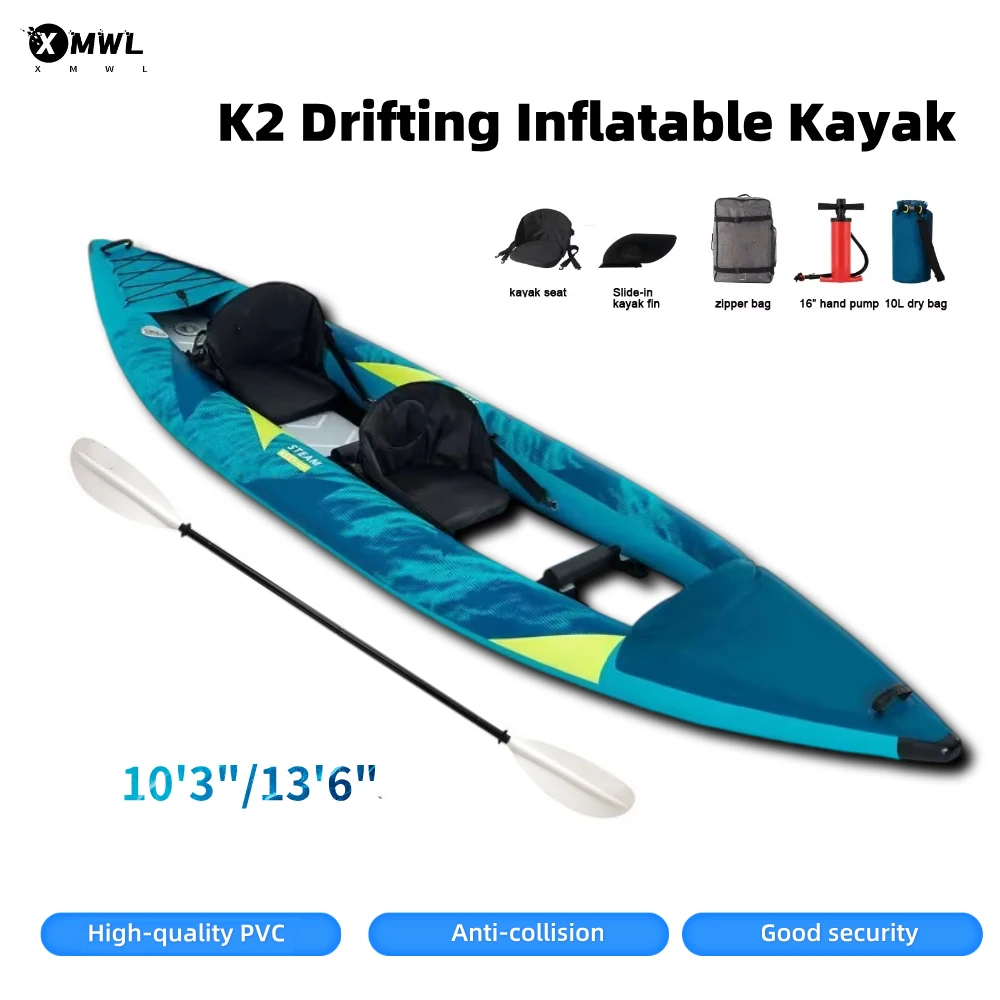 Canoe Kayak Inflatable Boat 1- - Fishing Kayak Paddle recensione e prezzo