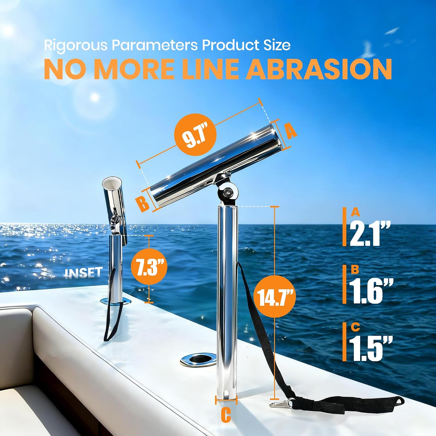 2-Pack Stainless Steel Outrigg - Fishing Kayak Rod Holder recensione e prezzo