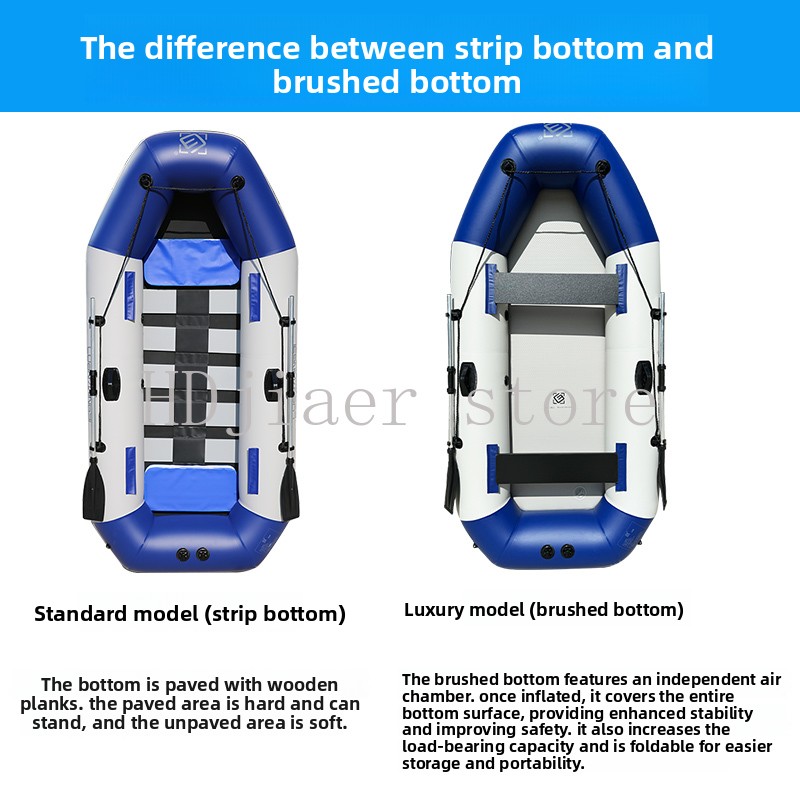 Inflatable Boat with Hard Bott - Fishing Kayak Inflatable recensione e prezzo