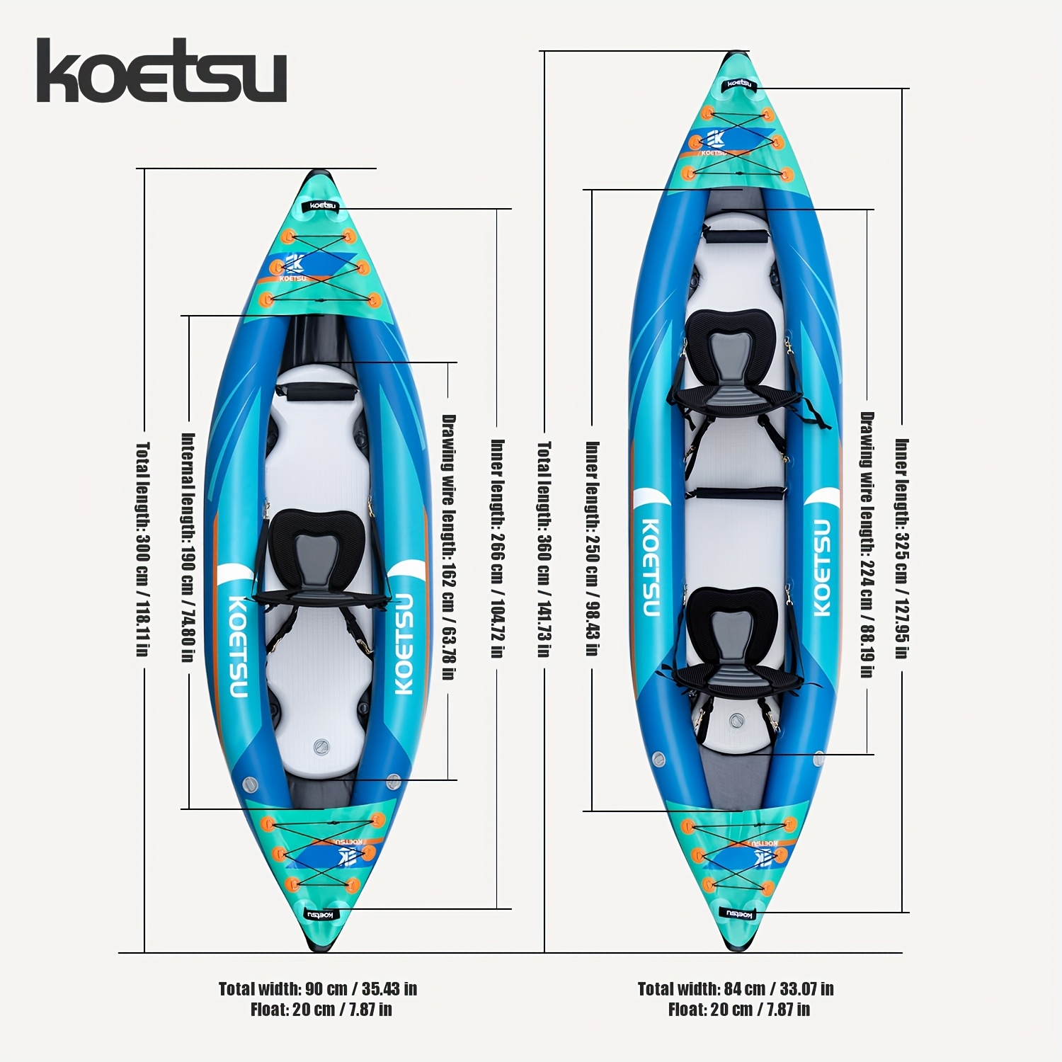 KOETSU P03 brushed inflatable  - Fishing Kayak Inflatable recensione e prezzo